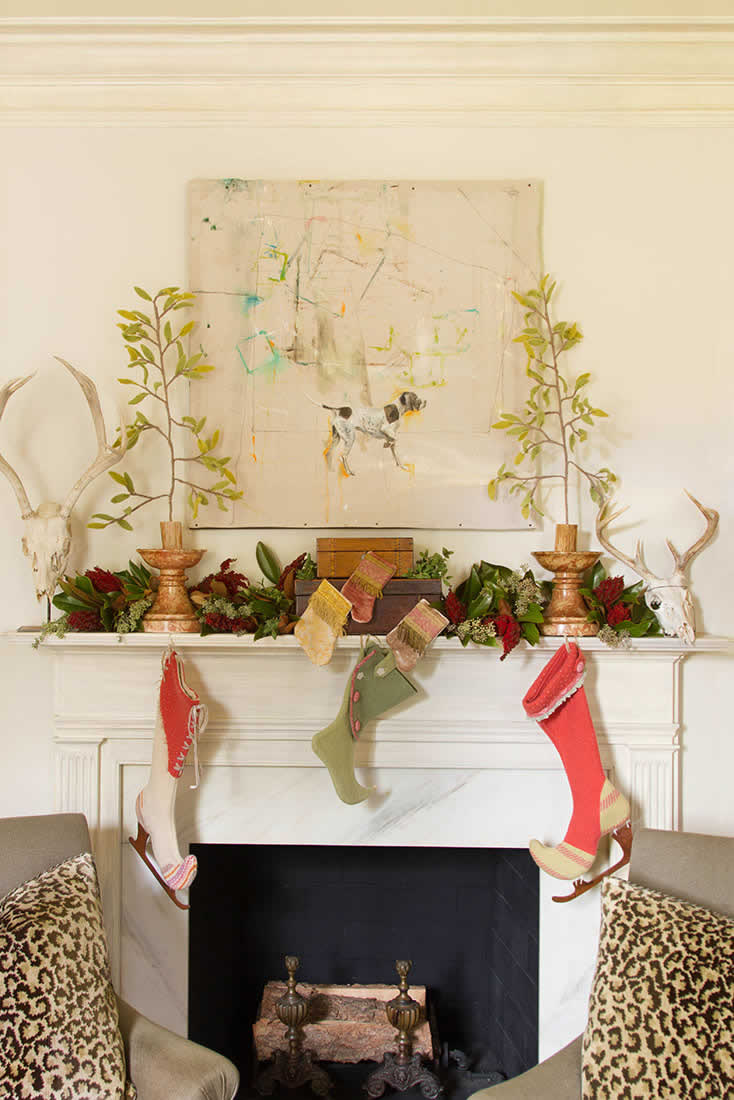 Alex Smith Holiday Mantle Design Decor